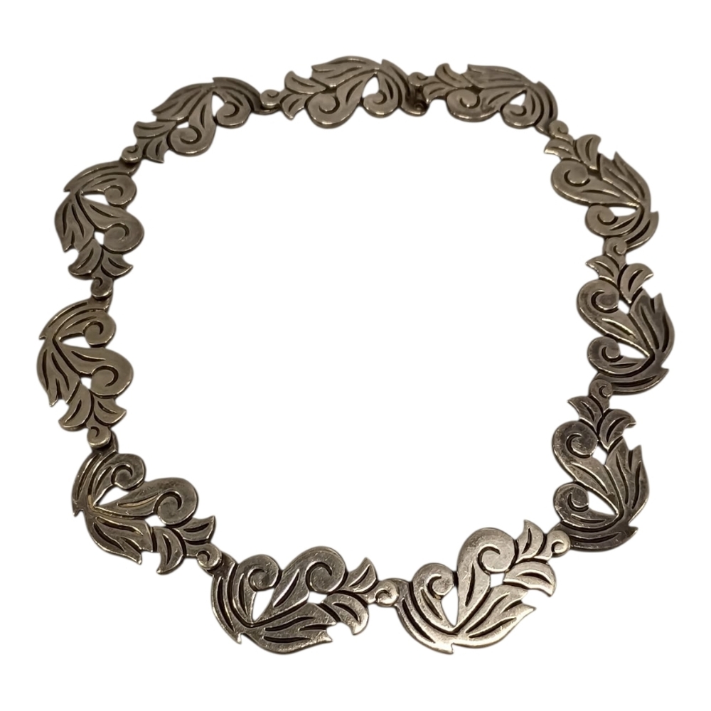Margot de‎ Taxco Sterling Silver 980 Mexico Elegant Chocker Necklace